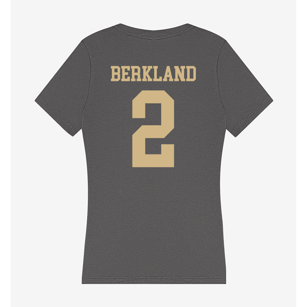 PFW - NCAA Women's Volleyball : Meg Berkland - Women's V-Neck T-Shirt-1