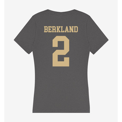 PFW - NCAA Women's Volleyball : Meg Berkland - Women's V-Neck T-Shirt-1