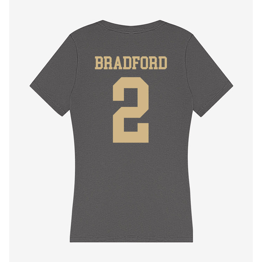 PFW - NCAA Women's Soccer : Keira Bradford - Women's V-Neck T-Shirt-1