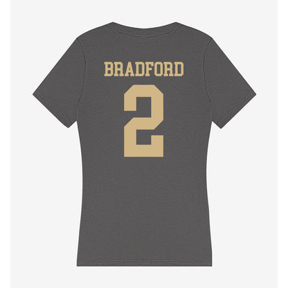 PFW - NCAA Women's Soccer : Keira Bradford - Women's V-Neck T-Shirt-1