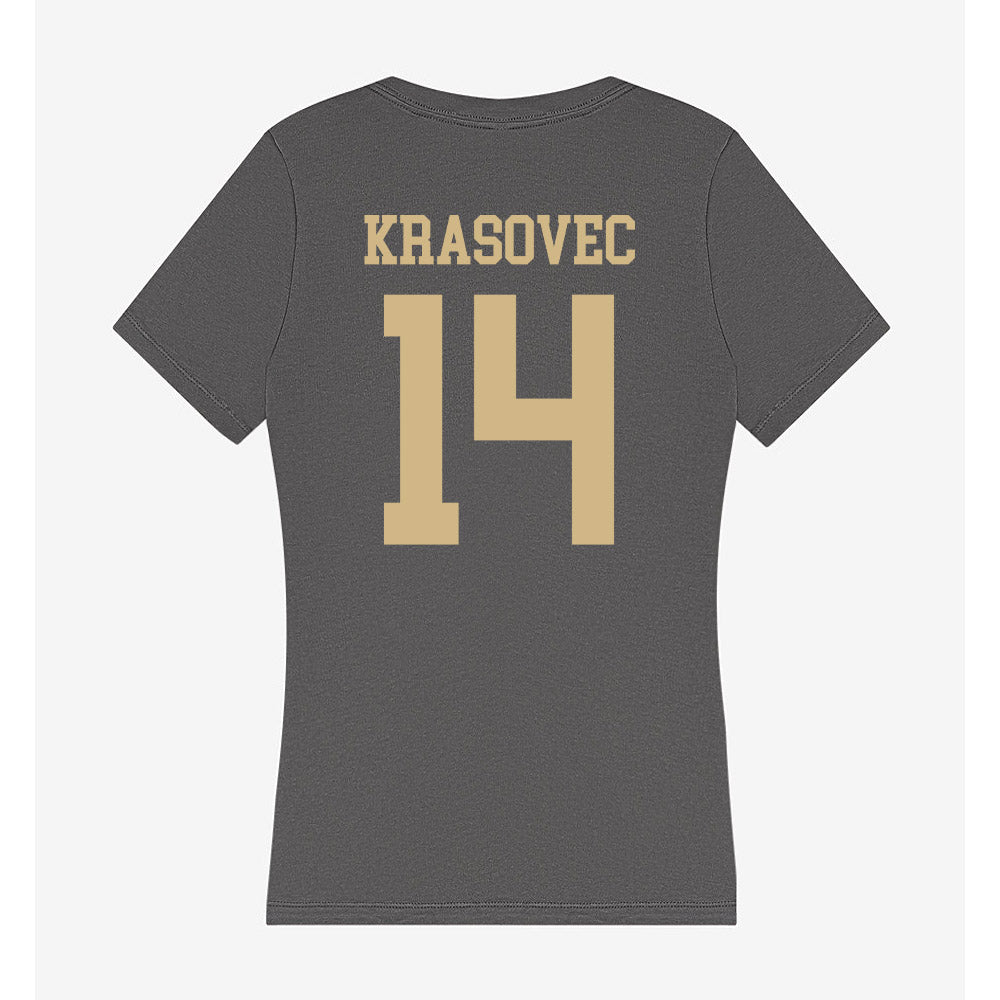 PFW - NCAA Women's Basketball : Lili Krasovec - Women's V-Neck T-Shirt-1