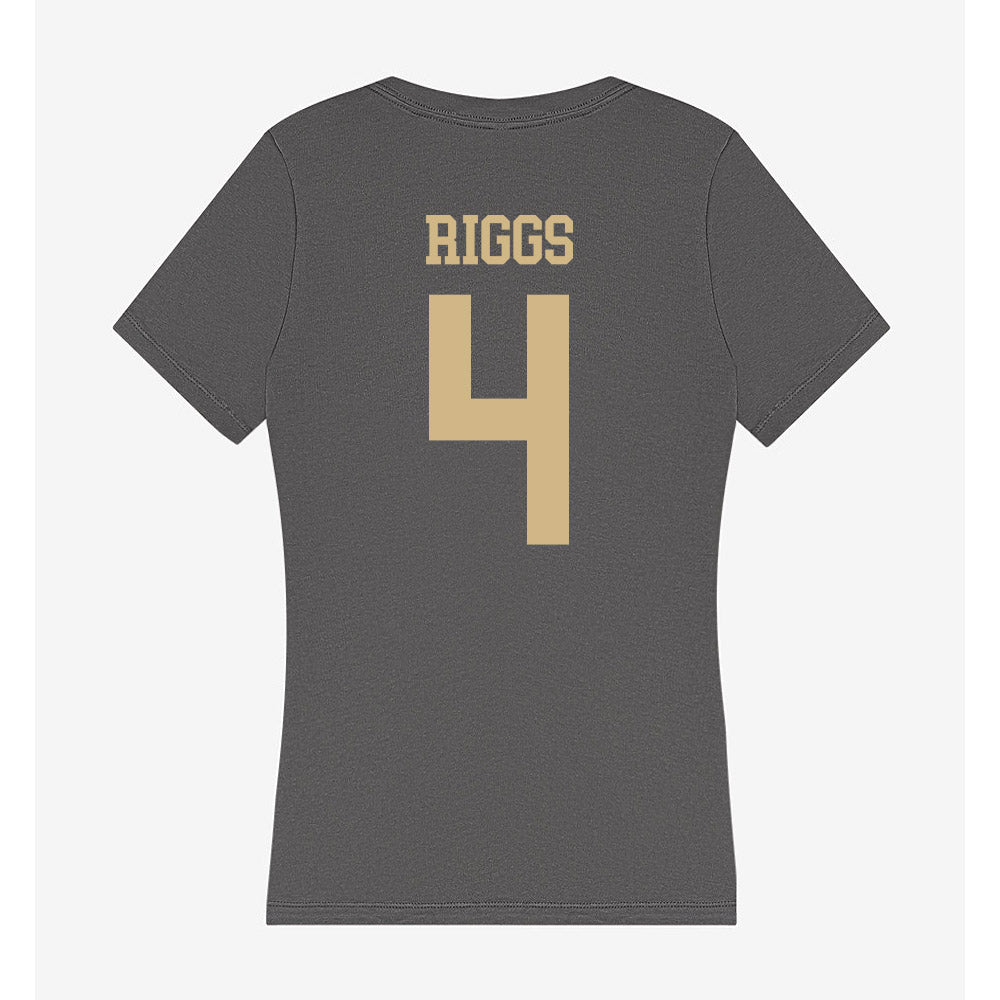 PFW - NCAA Women's Basketball : Ella Riggs - Women's V-Neck T-Shirt-1
