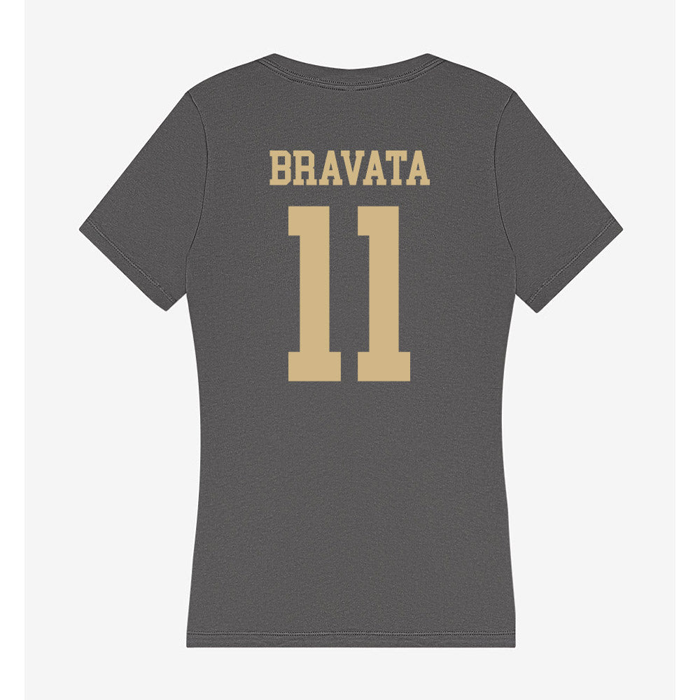 PFW - NCAA Women's Soccer : Madelyn Bravata - Women's V-Neck T-Shirt-1