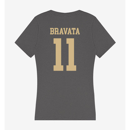 PFW - NCAA Women's Soccer : Madelyn Bravata - Women's V-Neck T-Shirt-1