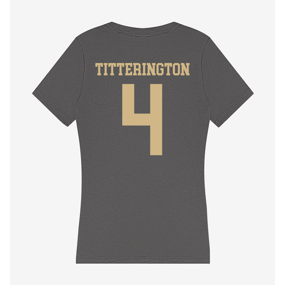 PFW - NCAA Men's Soccer : Max Titterington - Women's V-Neck T-Shirt-1