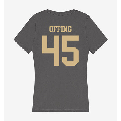 PFW - NCAA Women's Basketball : Hillary Offing - Women's V-Neck T-Shirt-1