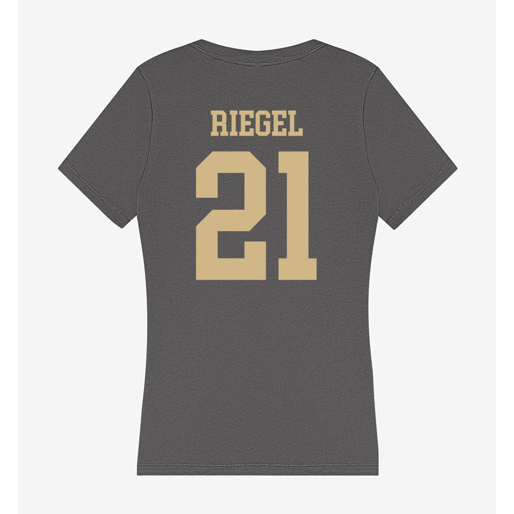 PFW - NCAA Women's Volleyball : Iris Riegel - Women's V-Neck T-Shirt-1