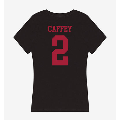 Indiana - NCAA Women's Basketball : Nevaeh Caffey - Women's V-Neck T-Shirt-1
