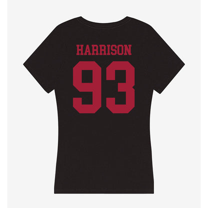 Indiana - NCAA Football : Robby Harrison - Women's V-Neck T-Shirt-1