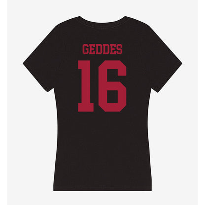 Indiana - NCAA Women's Volleyball : Morgan Geddes - Women's V-Neck T-Shirt-1