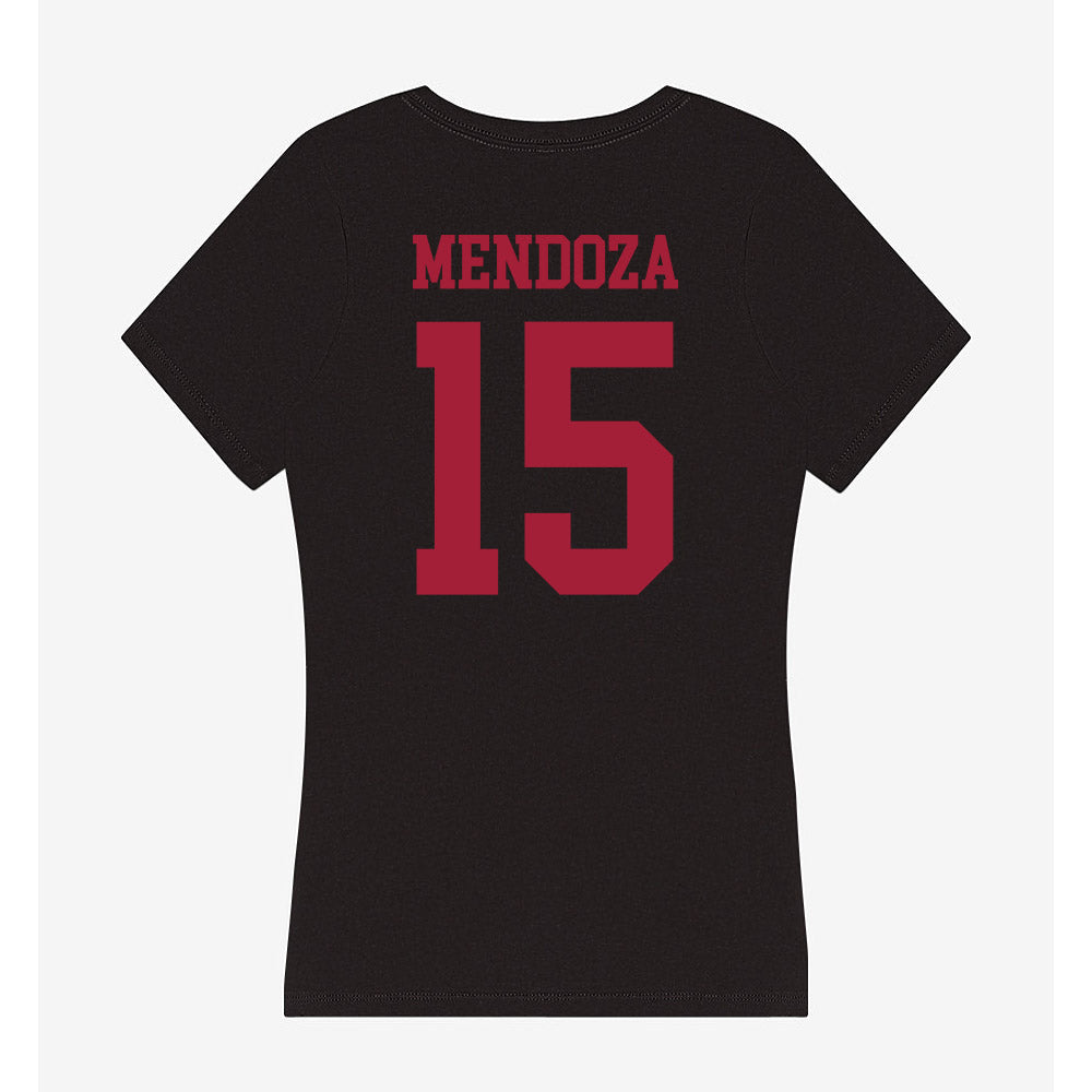 Indiana - NCAA Football : Fernando Mendoza - Women's V-Neck T-Shirt-1