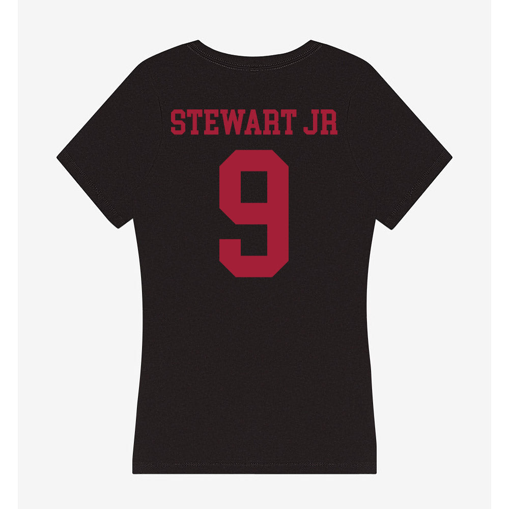 Indiana - NCAA Football : Seaonta Stewart Jr - Women's V-Neck T-Shirt-1