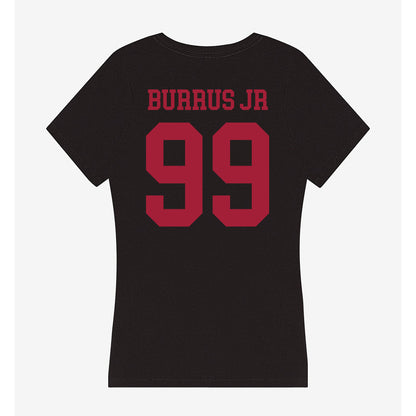 Indiana - NCAA Football : Tyrone Burrus Jr - Women's V-Neck T-Shirt-1