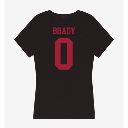Indiana - NCAA Football : Jonathan Brady - Women's V-Neck T-Shirt-1