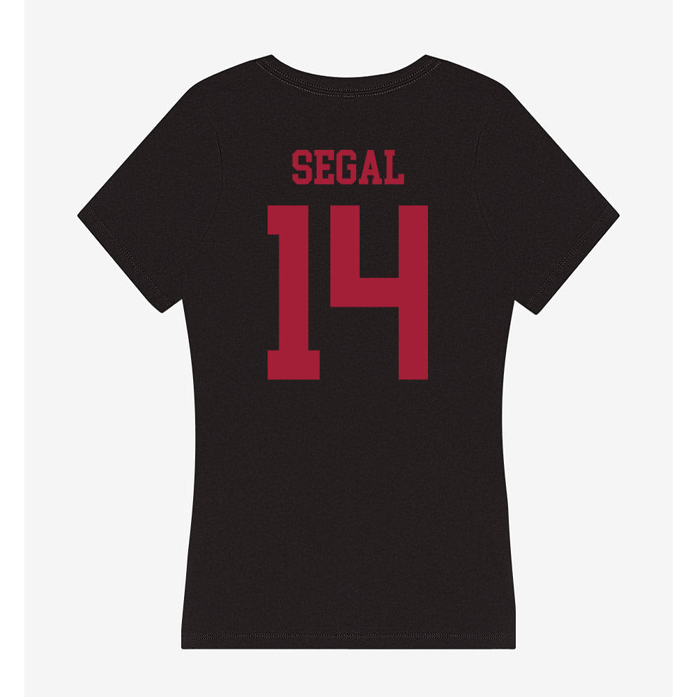 Indiana - NCAA Women's Volleyball : Emma Segal - Women's V-Neck T-Shirt-1