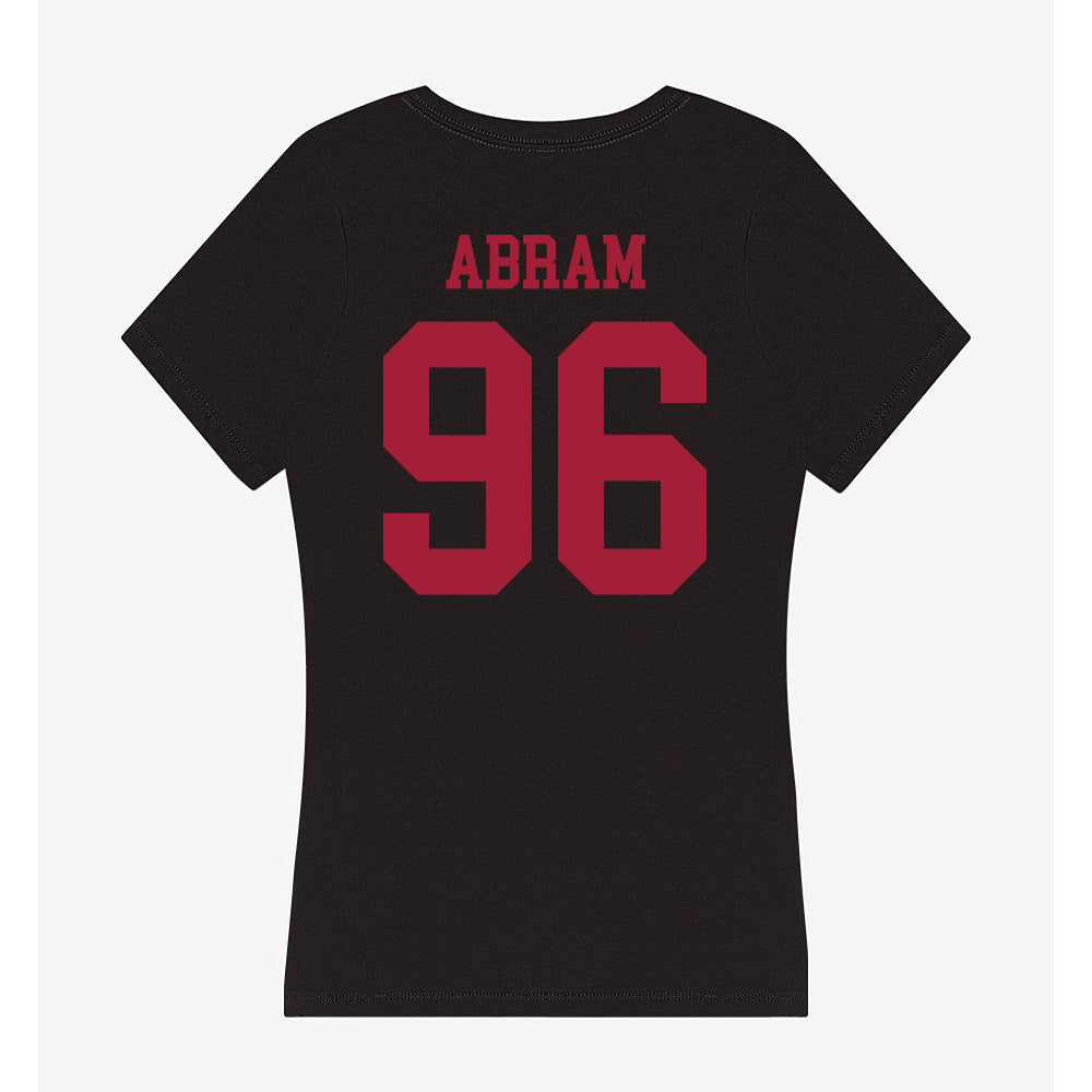 Indiana - NCAA Football : Triston Abram - Women's V-Neck T-Shirt-1