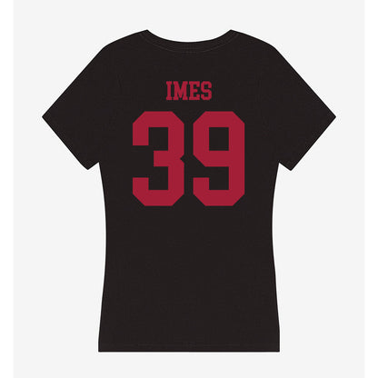 Indiana - NCAA Football : Carter Imes - Women's V-Neck T-Shirt-1
