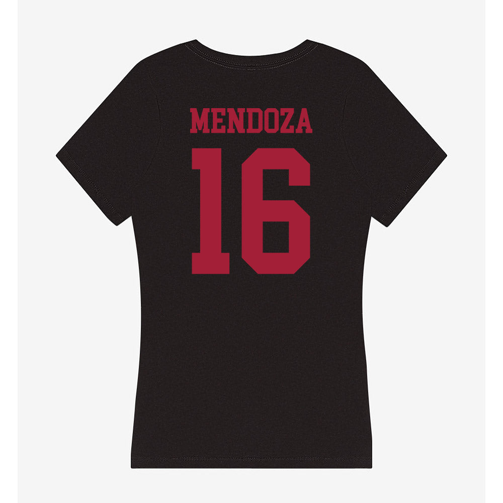 Indiana - NCAA Football : Alberto Mendoza - Women's V-Neck T-Shirt-1