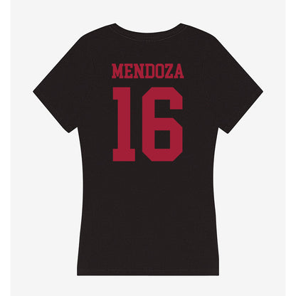 Indiana - NCAA Football : Alberto Mendoza - Women's V-Neck T-Shirt-1