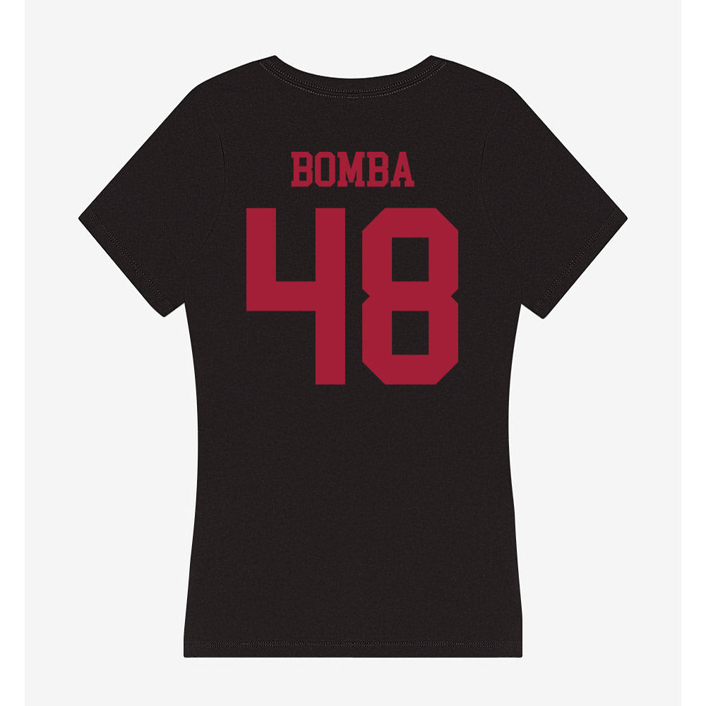 Indiana - NCAA Football : James Bomba - Women's V-Neck T-Shirt-1