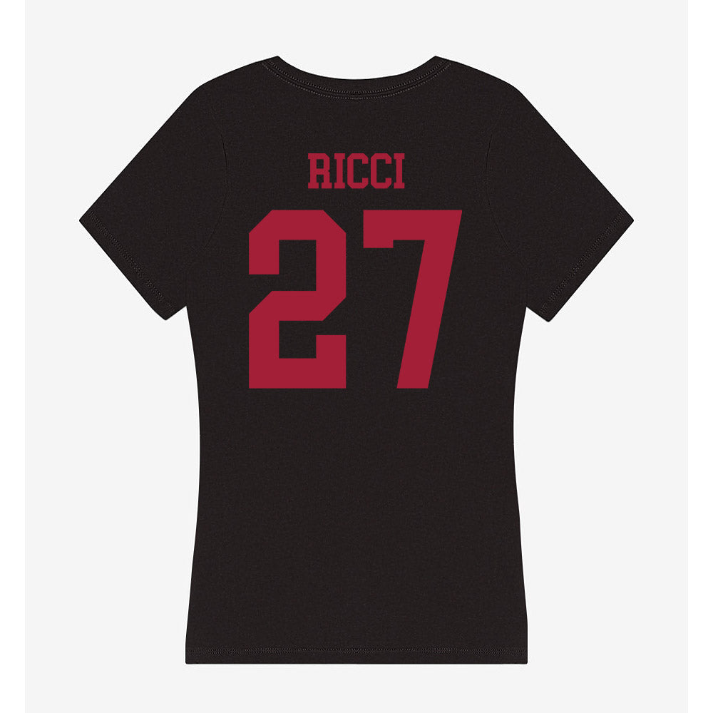 Indiana - NCAA Women's Field Hockey : Theresa Ricci - Women's V-Neck T-Shirt-1