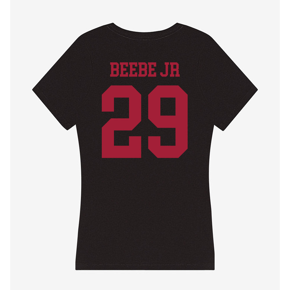 Indiana - NCAA Football : Lee Beebe Jr - Women's V-Neck T-Shirt-1