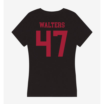 Indiana - NCAA Football : Finn Walters - Women's V-Neck T-Shirt-1