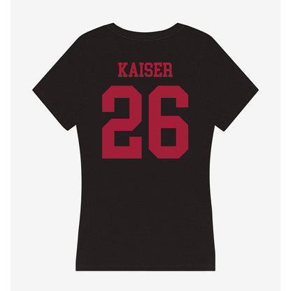 Indiana - NCAA Football : Cade Kaiser - Women's V-Neck T-Shirt-1