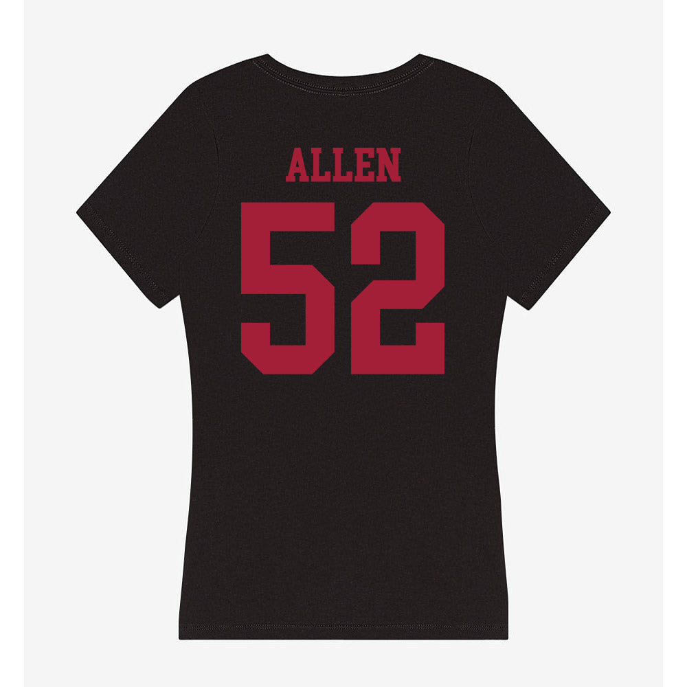 Indiana - NCAA Football : Clayton Allen - Women's V-Neck T-Shirt-1