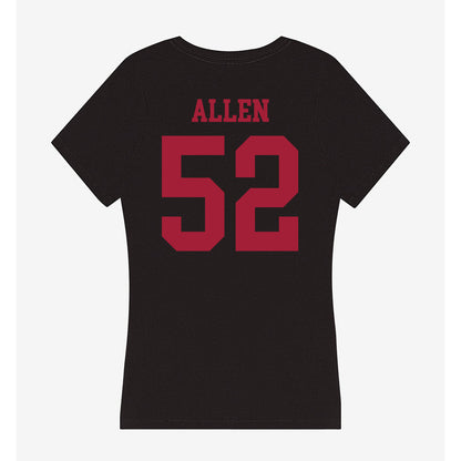 Indiana - NCAA Football : Clayton Allen - Women's V-Neck T-Shirt-1