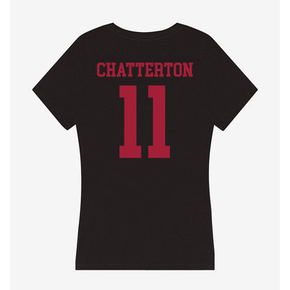 Indiana - NCAA Women's Soccer : Jenna Chatterton - Women's V-Neck T-Shirt-1