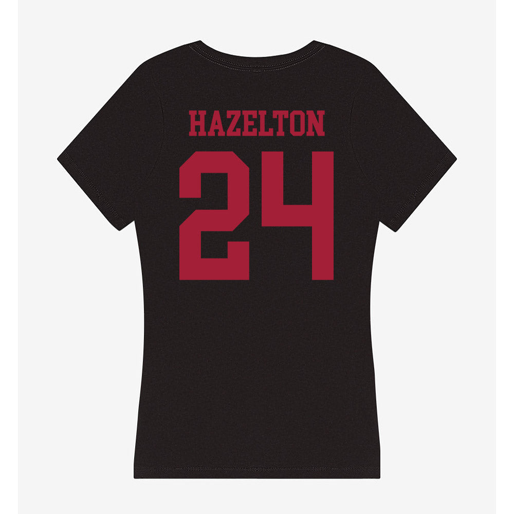 Indiana - NCAA Women's Volleyball : Reese Hazelton - Women's V-Neck T-Shirt-1