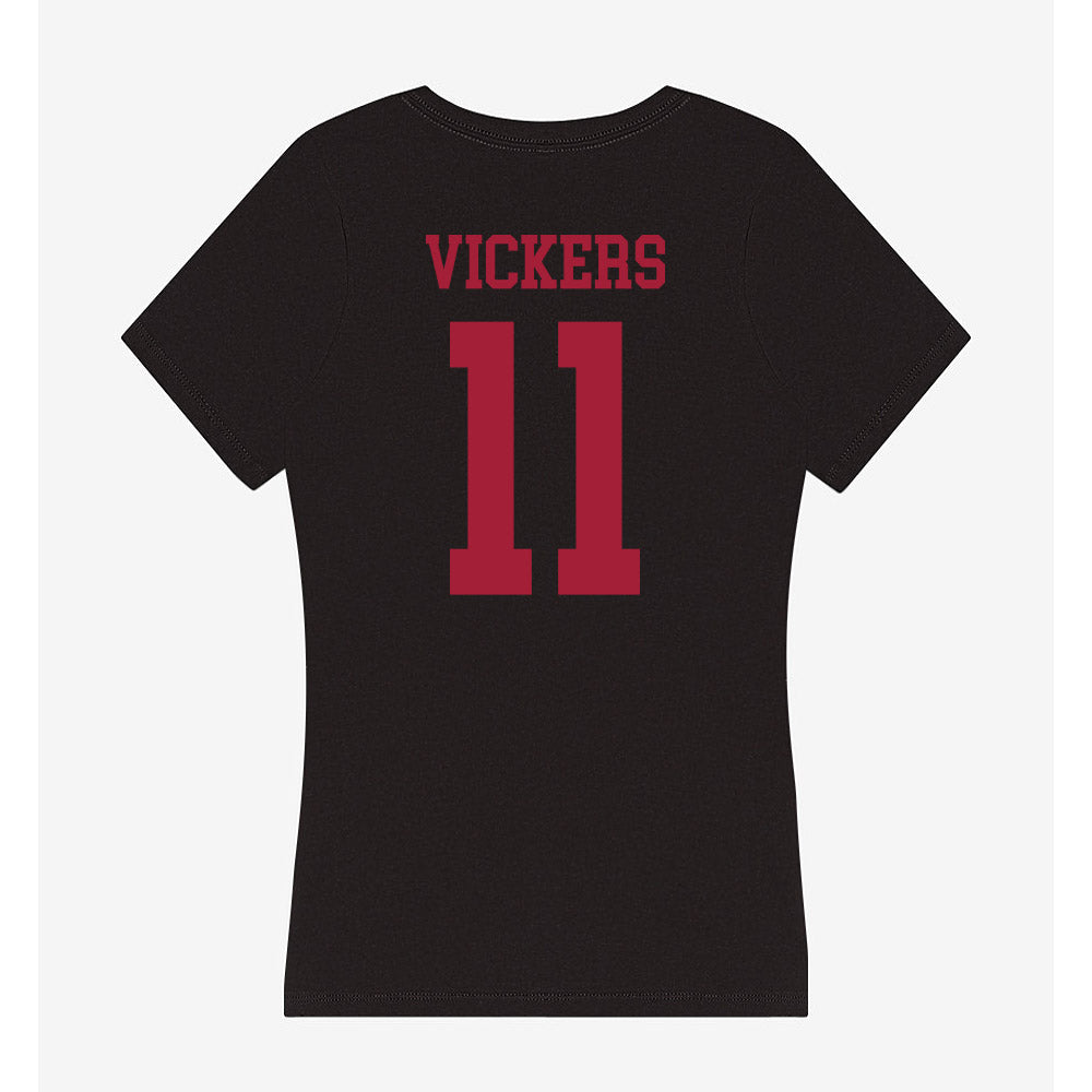 Indiana - NCAA Women's Volleyball : Ava Vickers - Women's V-Neck T-Shirt-1