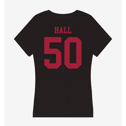 Indiana - NCAA Football : Jhrevious Hall - Women's V-Neck T-Shirt-1