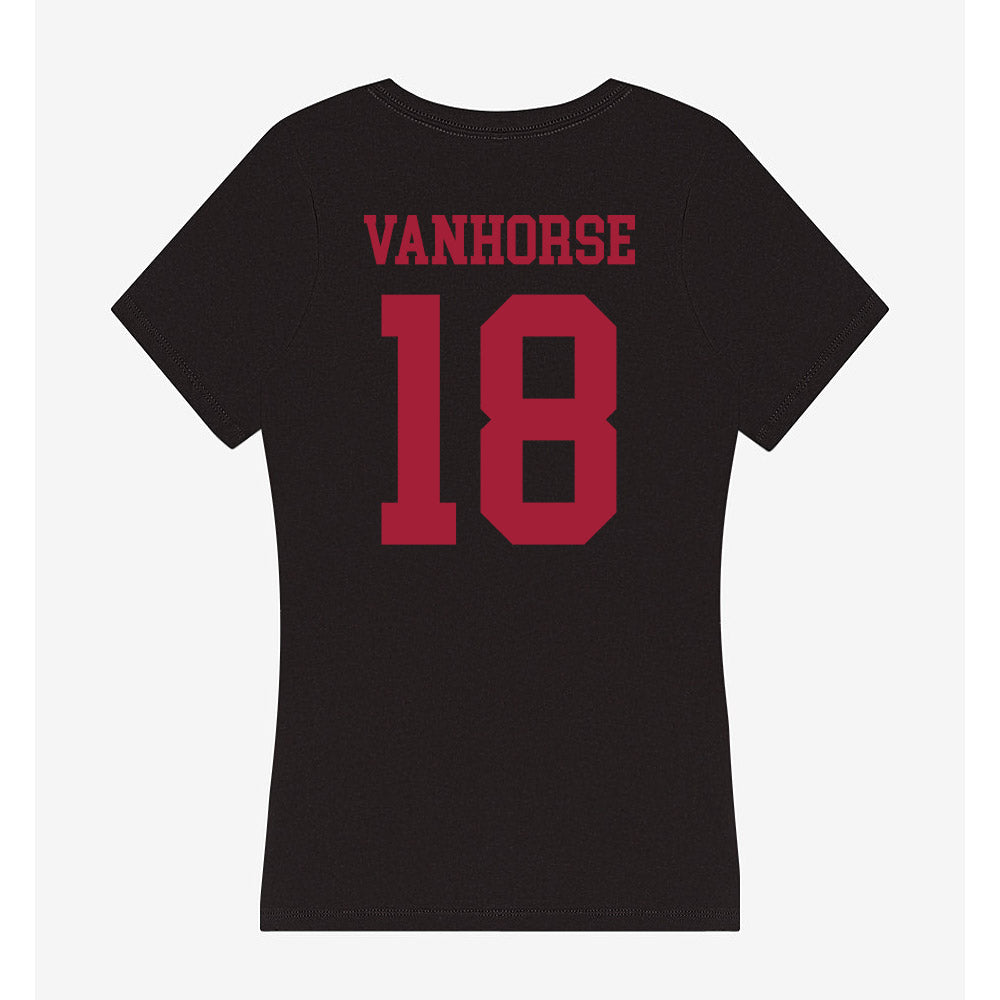 Indiana - NCAA Football : Solomon Vanhorse - Women's V-Neck T-Shirt-1