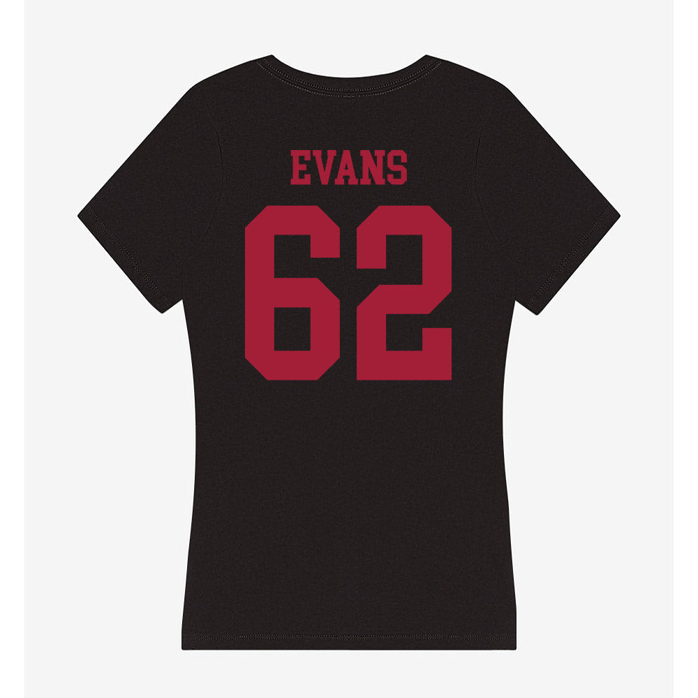 Indiana - NCAA Football : Drew Evans - Women's V-Neck T-Shirt-1
