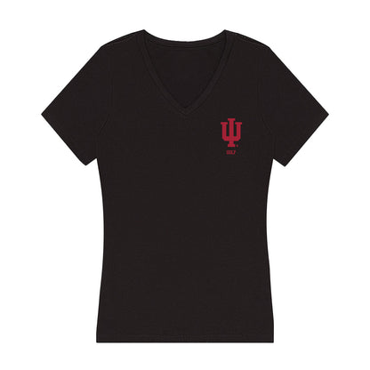 Indiana - NCAA Men's Golf : Nicholas Piesen - Women's V-Neck T-Shirt-0