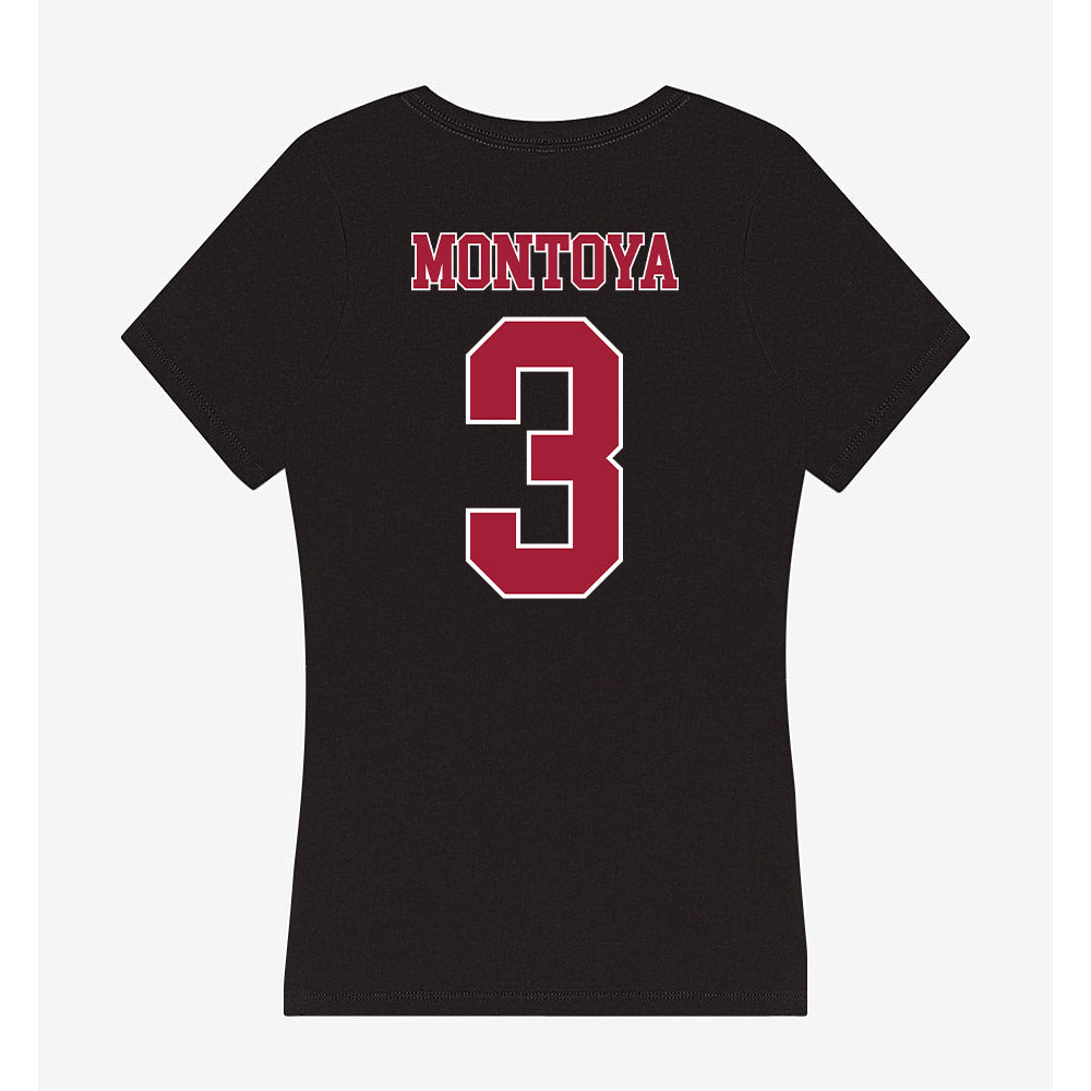 Stanford - NCAA Women's Soccer : Allie Montoya - Women's V-Neck T-Shirt-1