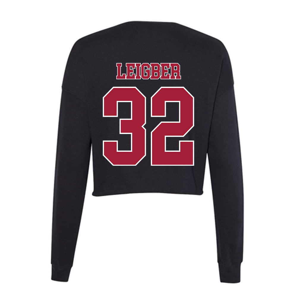 Stanford - NCAA Football : Mitch Leigber - Women's Cropped Crew Fleece-1