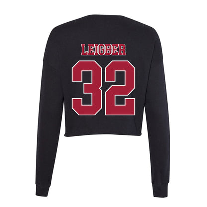 Stanford - NCAA Football : Mitch Leigber - Women's Cropped Crew Fleece-1