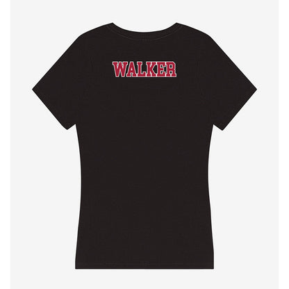 Stanford - NCAA Women's Gymnastics : Alana Walker - Women's V-Neck T-Shirt-1