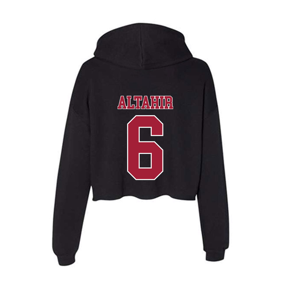 Stanford - NCAA Football : Tuna Altahir - Women's Crop Fleece Hoodie-1