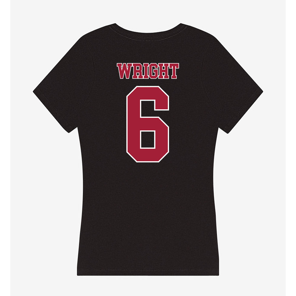 Stanford - NCAA Football : Collin Wright - Women's V-Neck T-Shirt-1