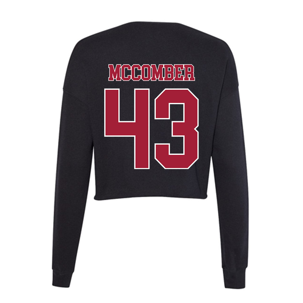 Stanford - NCAA Football : Landon McComber - Women's Cropped Crew Fleece-1