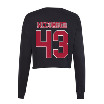 Stanford - NCAA Football : Landon McComber - Women's Cropped Crew Fleece-1