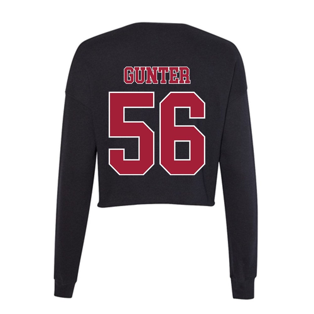 Stanford - NCAA Football : Hayden Gunter - Women's Cropped Crew Fleece-1