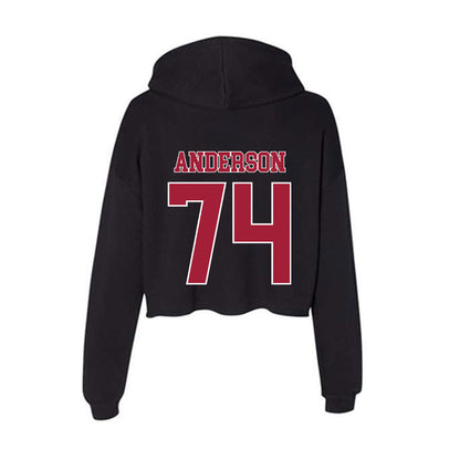 Stanford - NCAA Football : Fisher Anderson - Women's Crop Fleece Hoodie-1