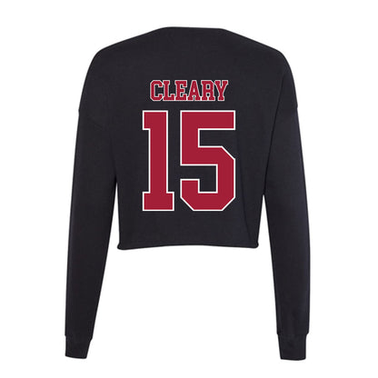 Stanford - NCAA Men's Soccer : William Cleary - Women's Cropped Crew Fleece-1