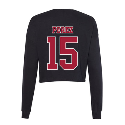 Stanford - NCAA Softball : Mylia Perez - Women's Cropped Crew Fleece-1
