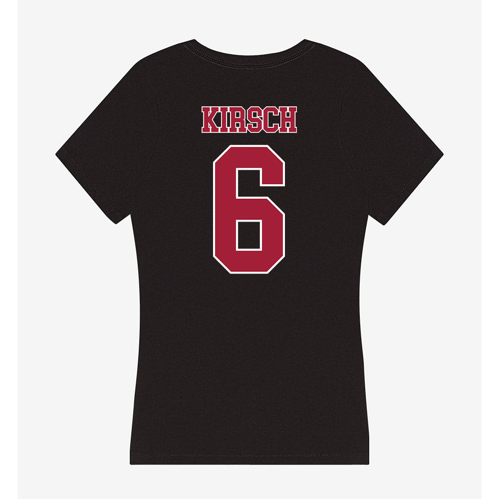Stanford - NCAA Women's Volleyball : Koko Kirsch - Women's V-Neck T-Shirt-1